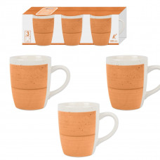 PLAIN SET 3 TAZZE MUG 350 CC ARANCIO (8pz)